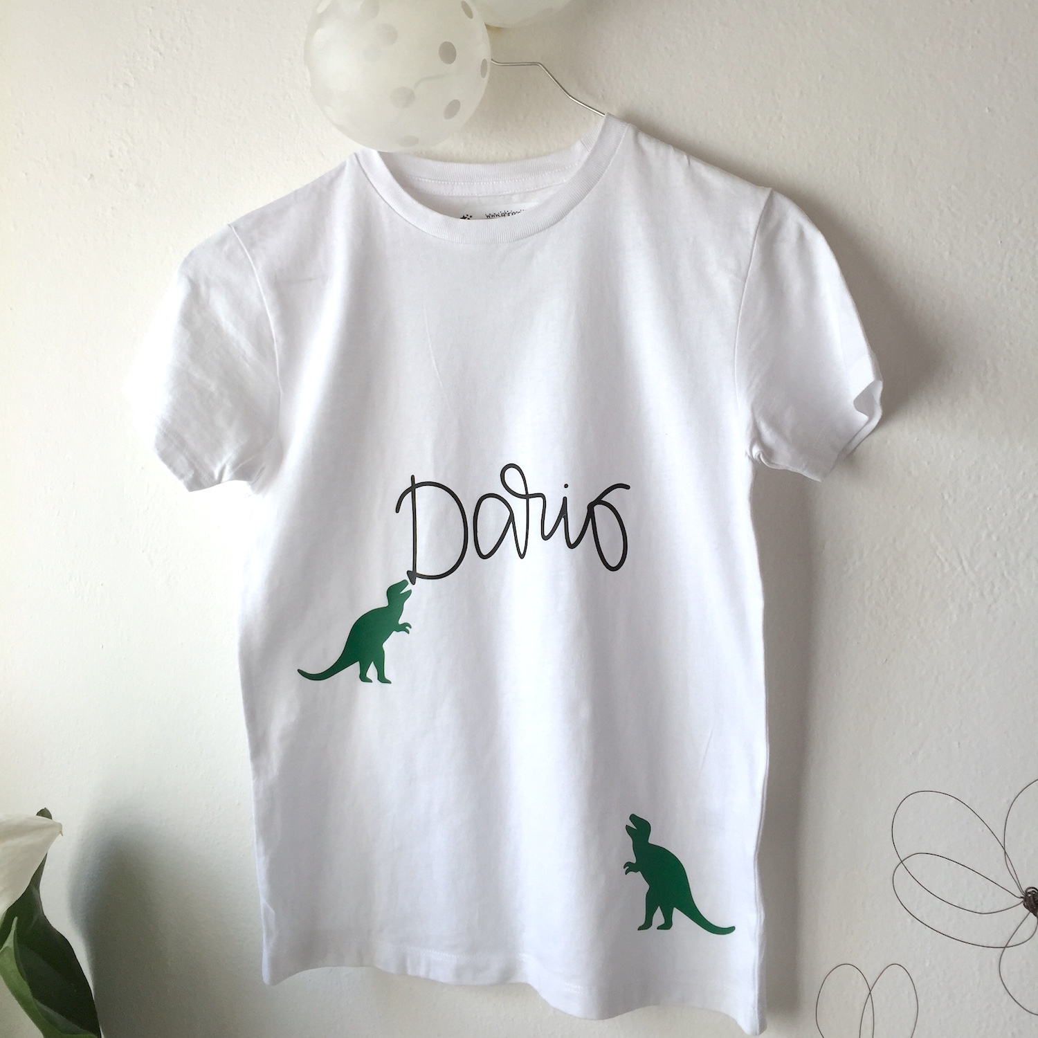 T-shirt dinosauro personalizzata per bambini Qualsiasi nome e data Compleanno per bambini Dino Abbigliamento Abbigliamento bambino Top e magliette 